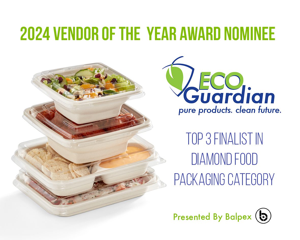 eco award, compostable, trays, eco guardian