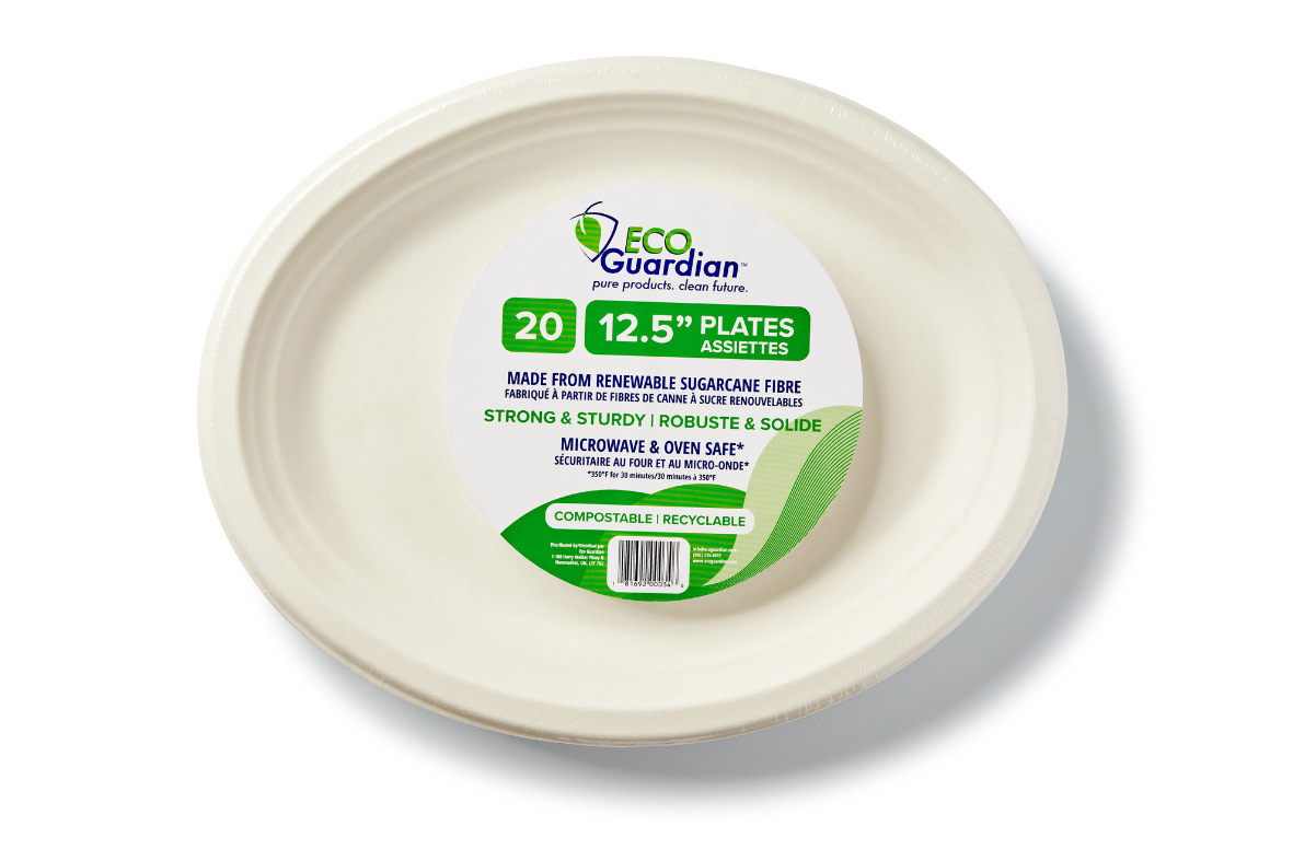 Eco Guardian 12.5" Oval Retail plates