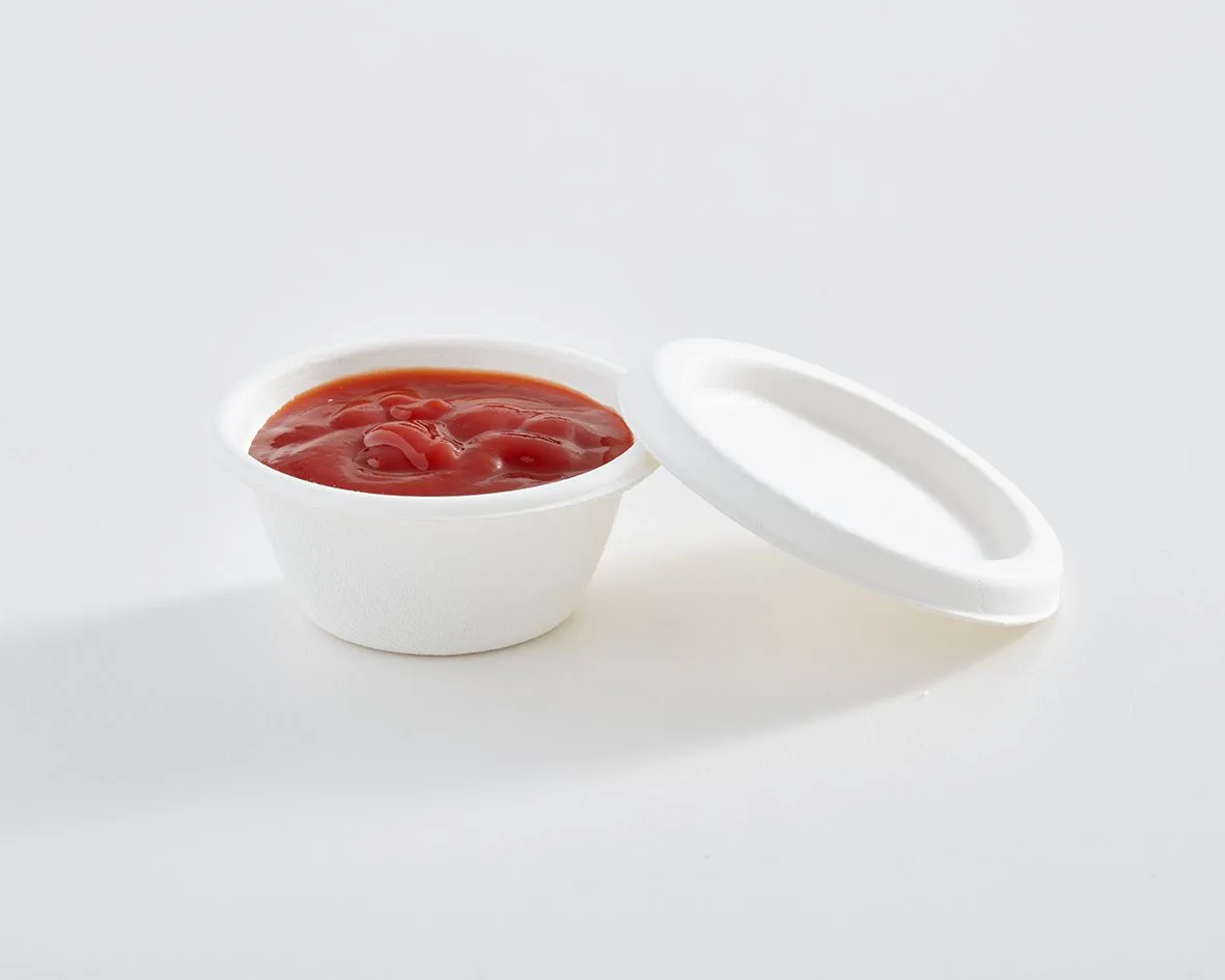 2 oz Compostable Bagasse Portion Cup - Image 2