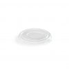 12 oz Clear, Flat PET Lid for Round Fibre Wide Mouth Container