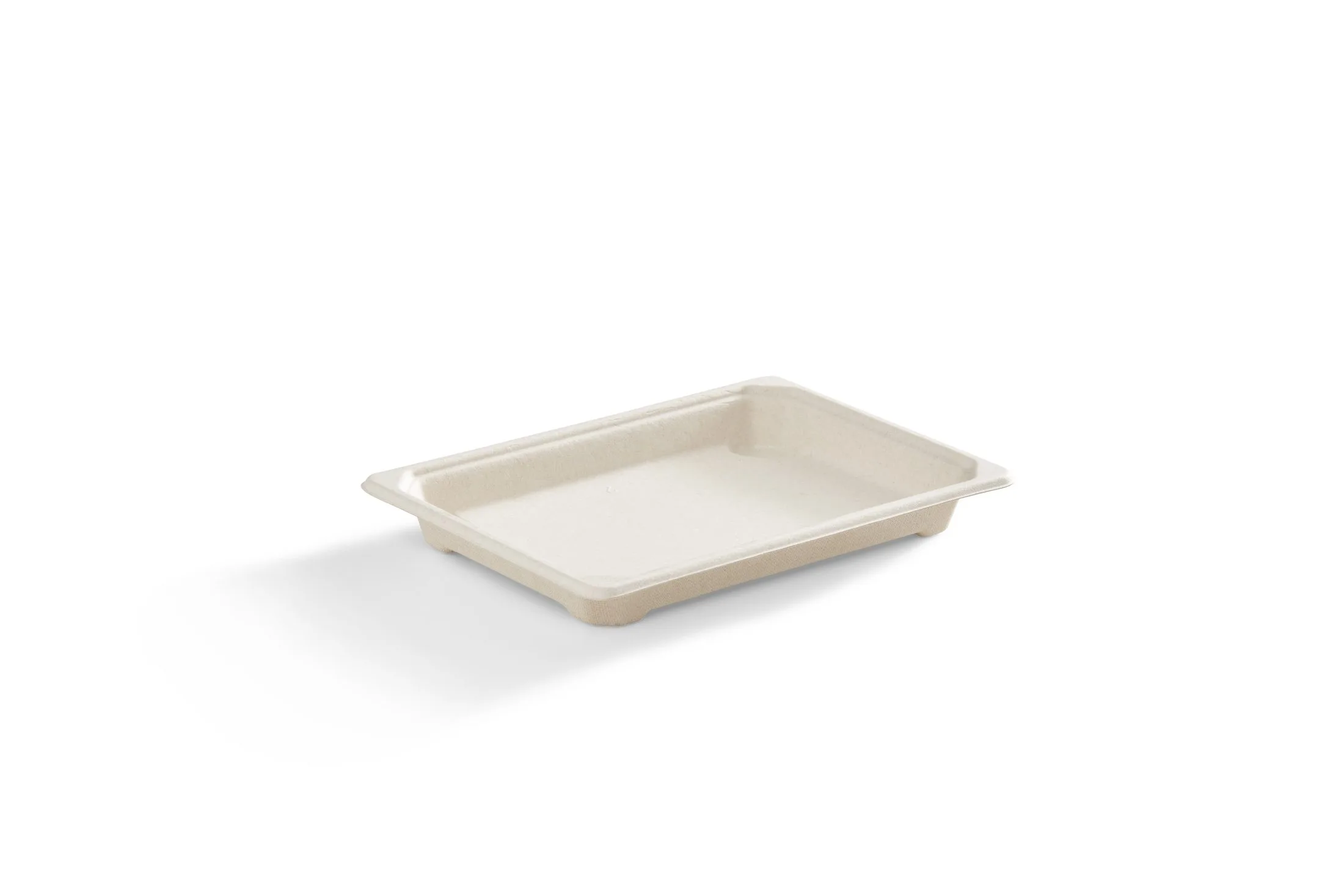 7.2" x 5" Small, Rectangular Fibre Sushi Tray