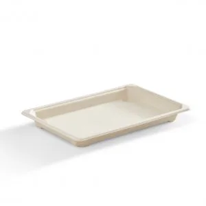 8.5" x 5.3" Medium, Rectangular Fibre Sushi Tray