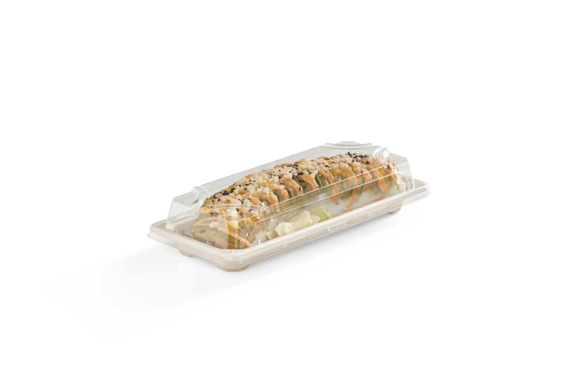 8.7" x 3.6" Slim, Long Fibre Sushi Tray - Image 5