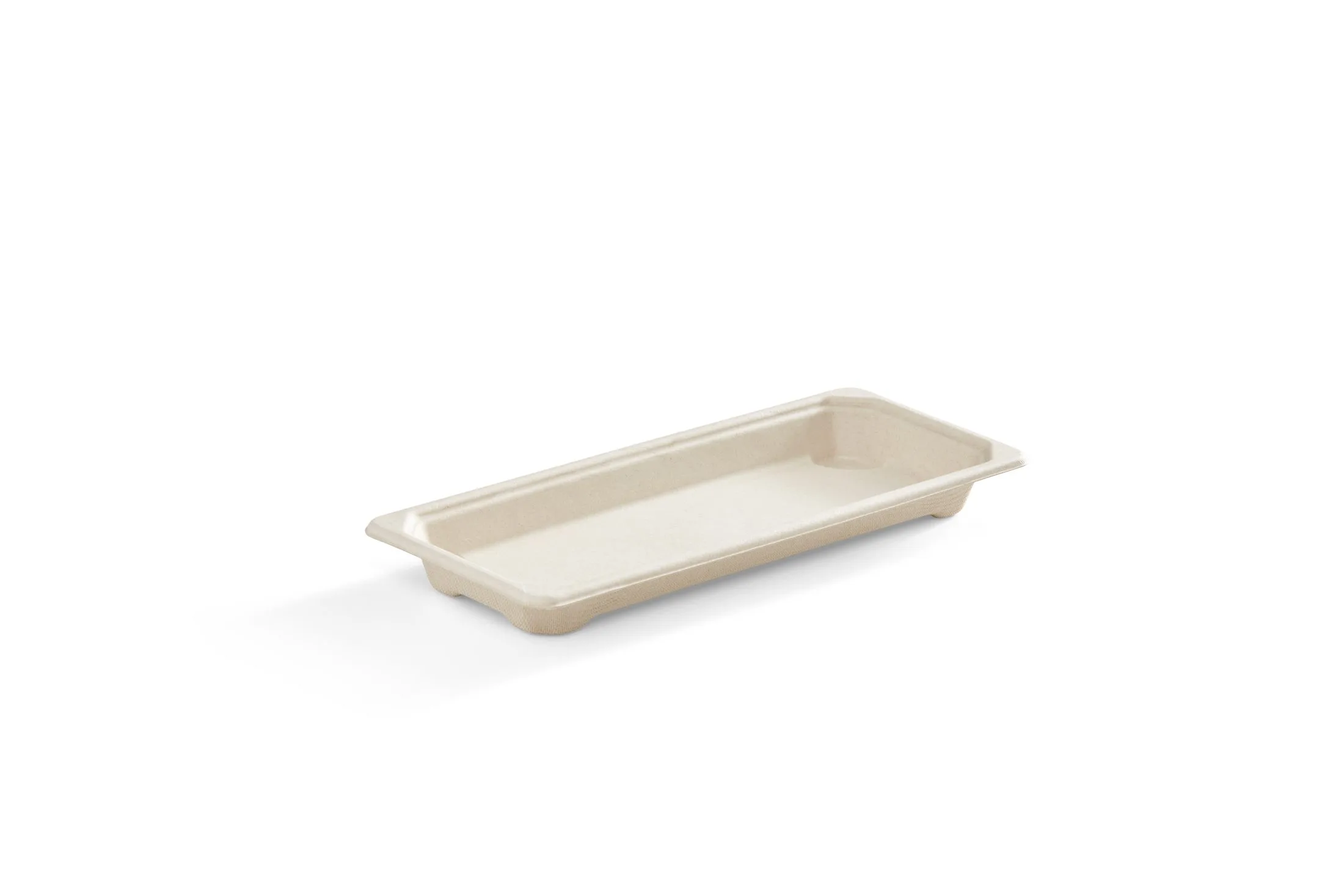 8.7" x 3.6" Slim, Long Fibre Sushi Tray