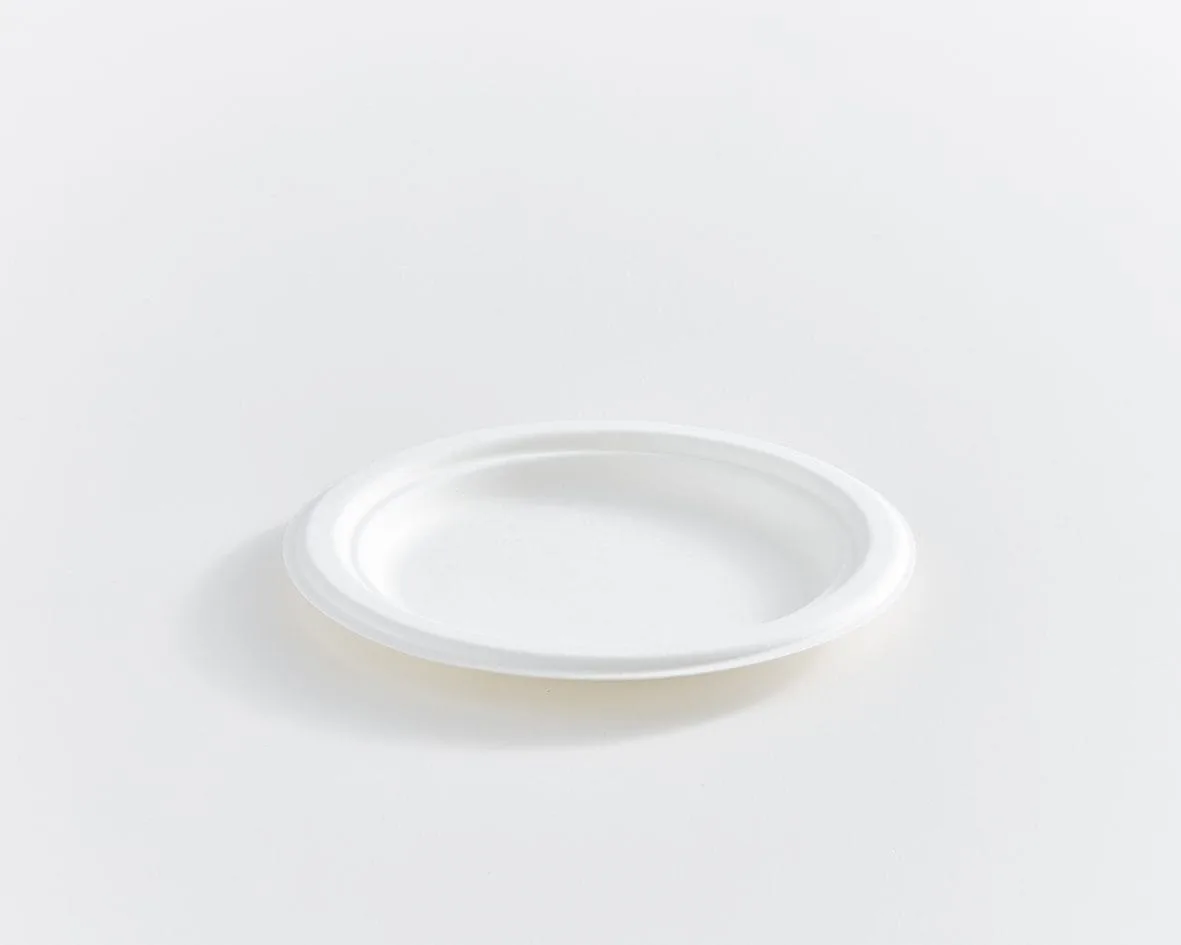 7" Round Fibre Compostable Plate