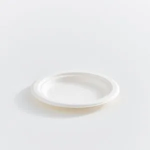 6" Round Fibre Compostable Plate