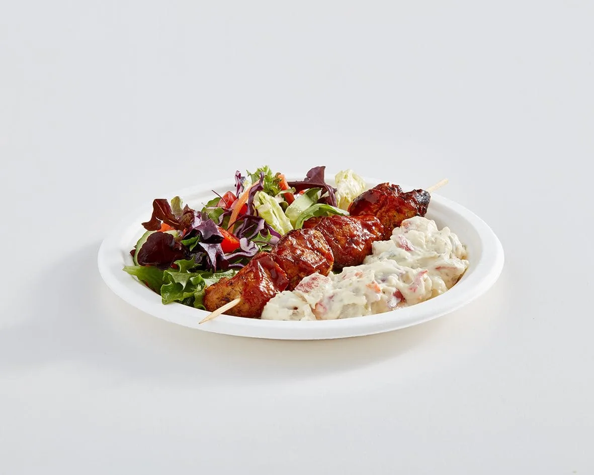 9" Round Fibre Compostable Plate - Image 2