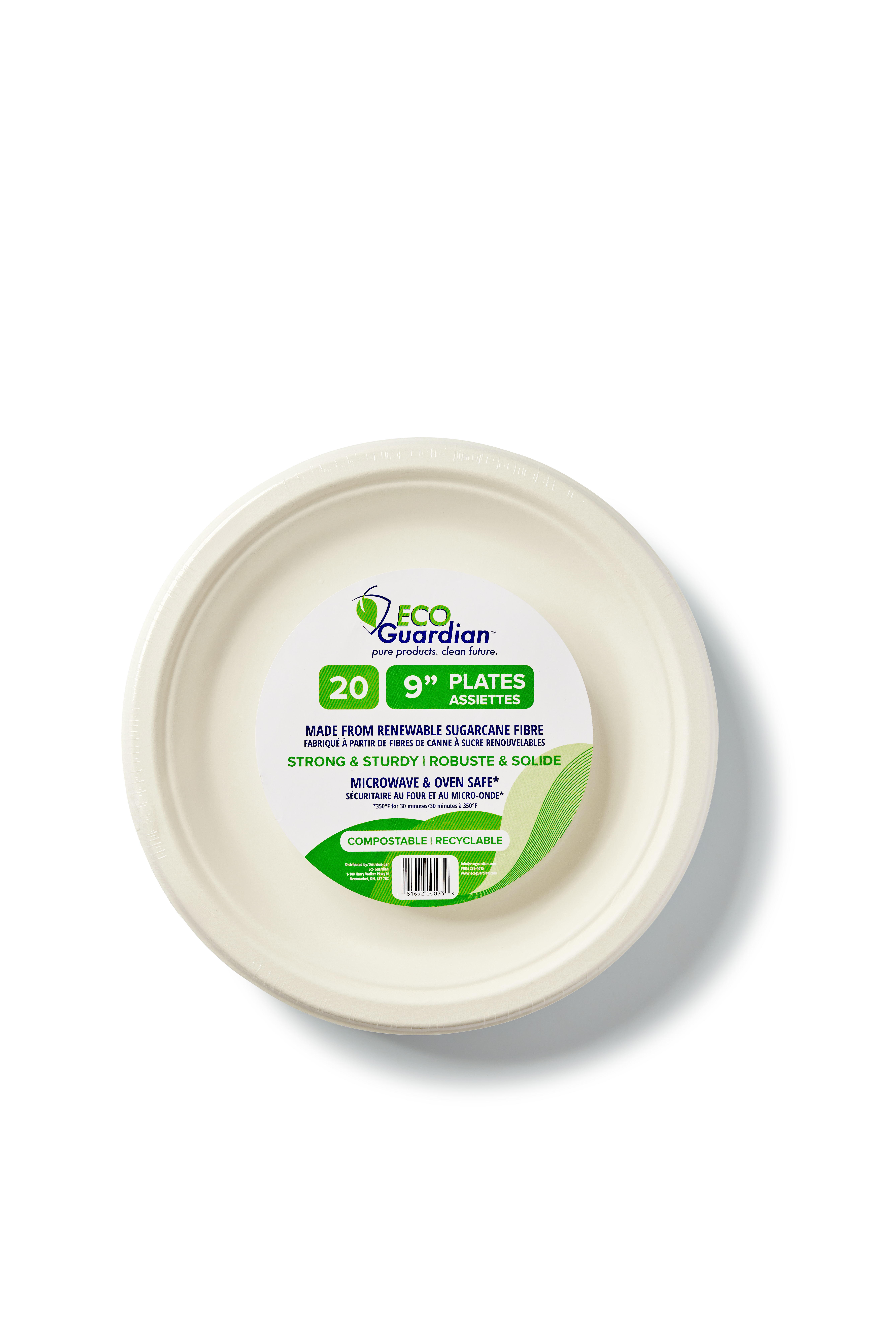 9" Round Fibre Plates, 20 Piece Retail Pack - Image 4