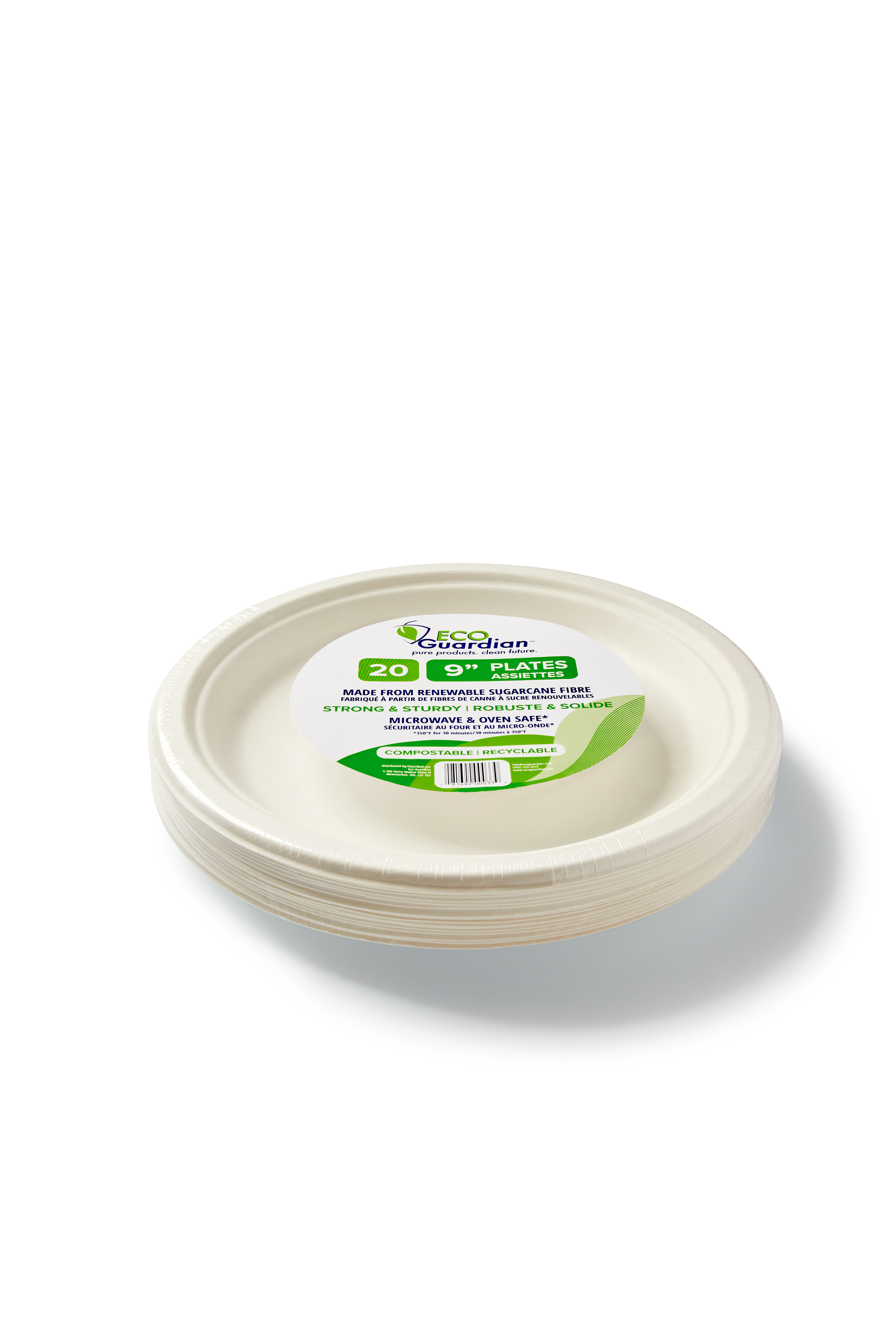 9" Round Fibre Plates, 20 Piece Retail Pack - Image 5