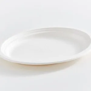 12.5" Oval Fibre Compostable Plate