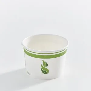 16 oz PLA Lined Paper Food Container, Compostable, Qty 25