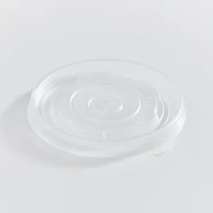 Clear PP Lid for 8 oz PLA Lined Paper Food Containers, Recyclable, Qty 50