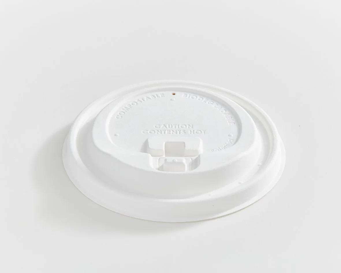 10 oz - 20 oz Fibre Dome, Lock Tab Lid for Paper Cup