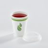 CPLA Lid for 8 oz Paper Cups, Compostable - Image 2
