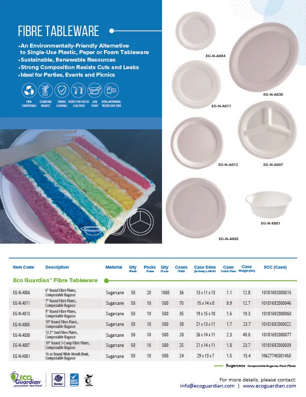12.5" Oval Fibre Compostable Plate - Image 4