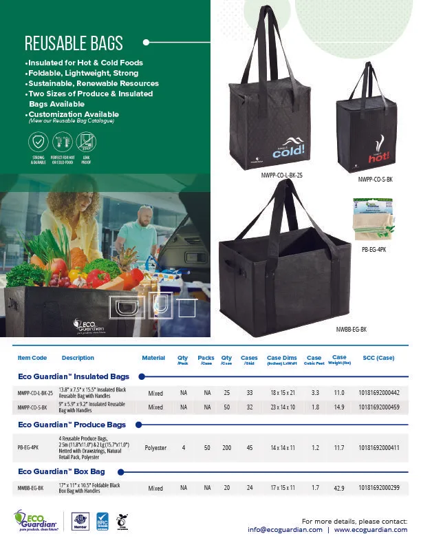 17" x 11" x 10.5" Foldable Black Box Bag with Handles, QTY 4 - Image 3