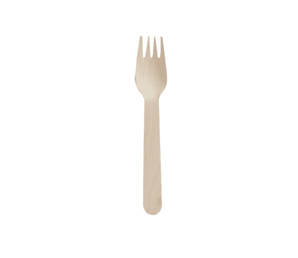Individually Wrapped Wooden Fork Compostable Tableware Canada