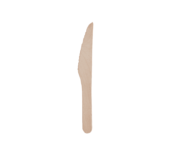 Individually Wrapped Wooden Knife Compostable Tableware Canada