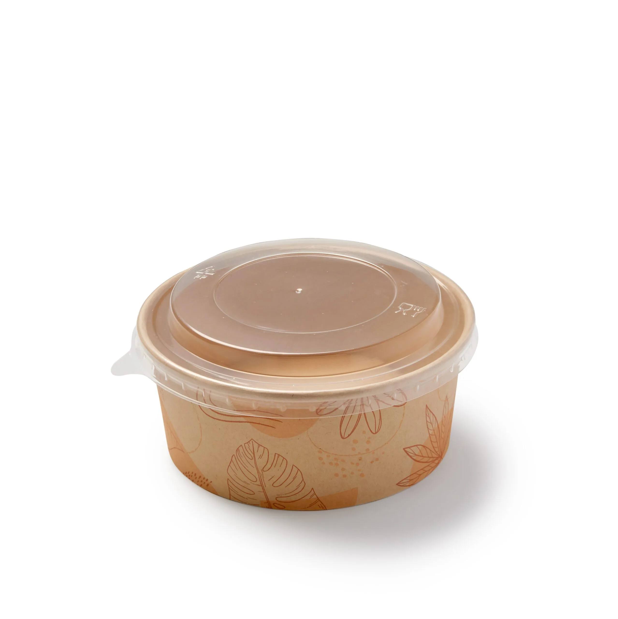 Forest Collection / 26 oz PLA-Lined Round Bamboo Bowl / Compostable, Qty 50 Containers - Image 2
