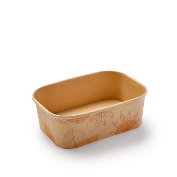 rectangular bamboo bowl