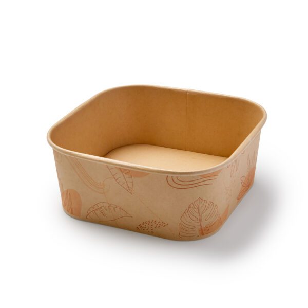 square bamboo bowl