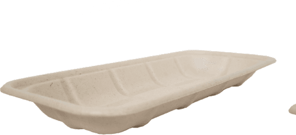 Meat/Produce Tray (258 x 112 x 26.5mm) / Bagasse / Compostable