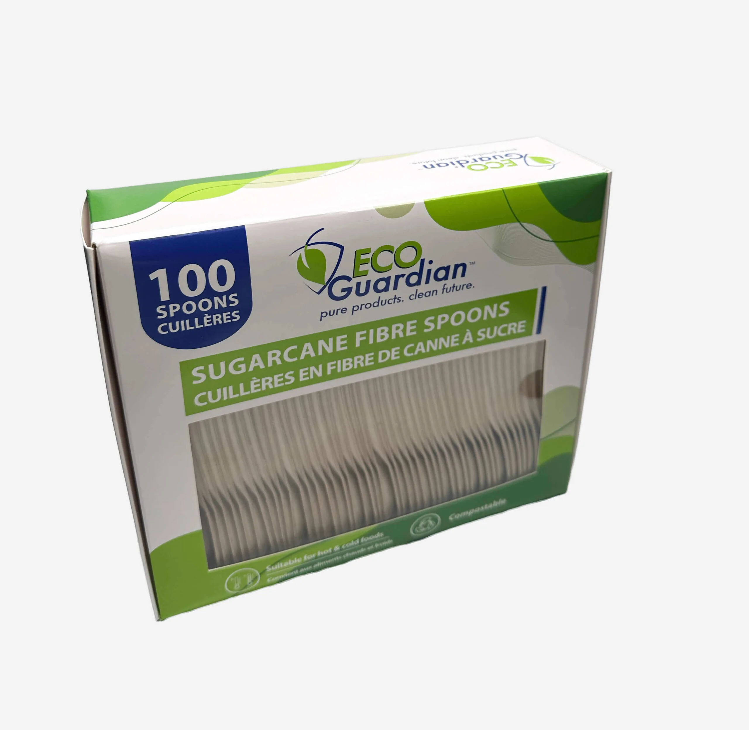 Bulk Fibre Spoon, 16 cm, Compostable - Image 2
