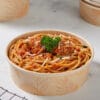 Forest Collection /  26 oz PLA-Lined Round Bamboo Bowl / Compostable - Image 3
