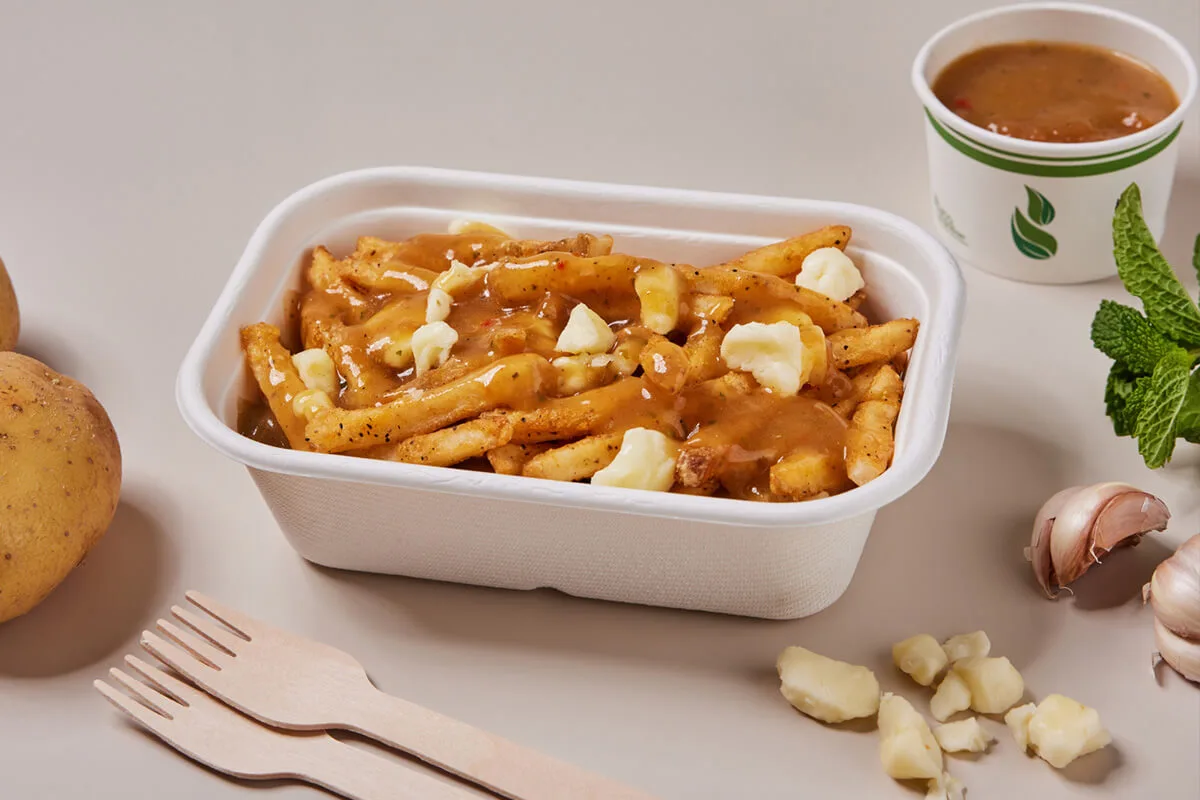 PLA-Lined 22 oz Oval Fibre Tray, Compostable Bagasse - Image 4